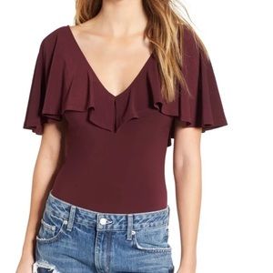 Leith Cape Overlay bodysuit